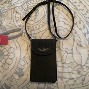 kate spade black leather crossbody